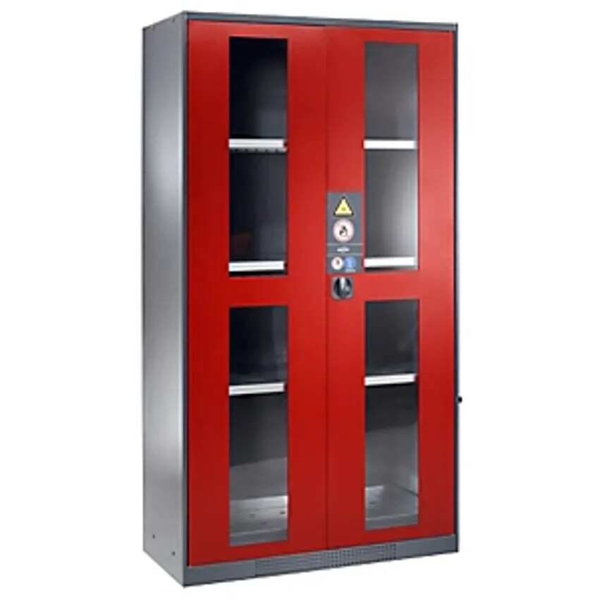 asecos Chemical Storage Cupboard - Door With Vision Panels - Without Hazardous G