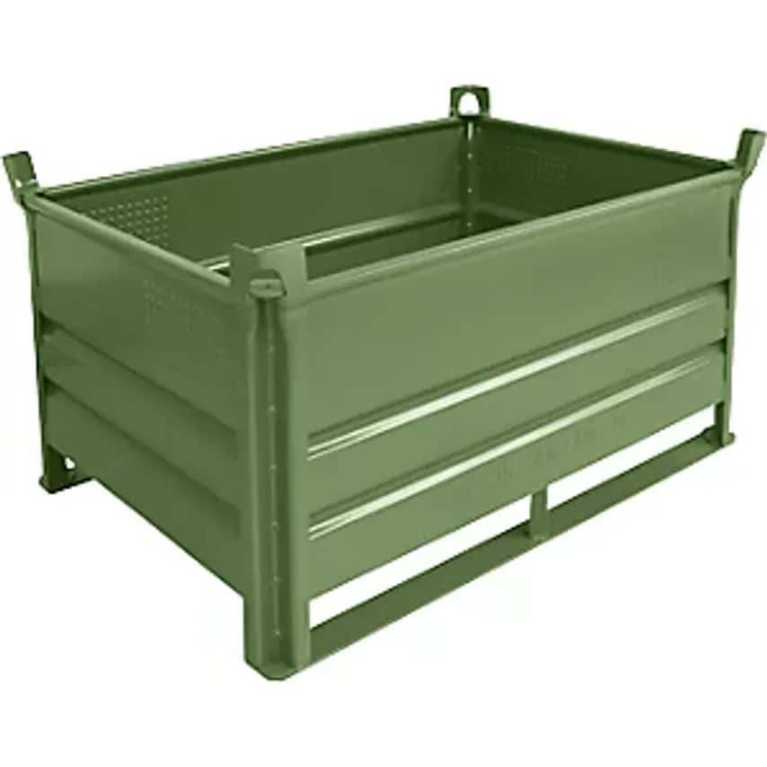 HESON Stacking Container With Runners, LxW 1200 X 800mm, Max. Load 20- you get 5