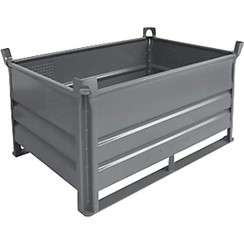 HESON Stacking Container With Runners, LxW 1200 X 800mm, Max. Load 2- you get 10