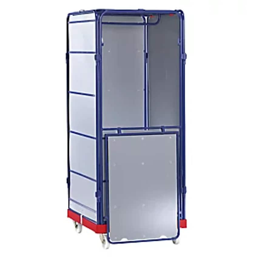 ESB SAFE Roll Container, Logistics Box, HxWxD 1785 X 720 X 810mm, Red Transport