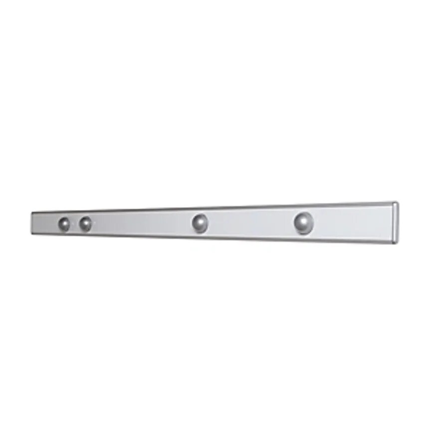 Magnetic Wall Rail, LxWxD 1000 X 53 X 10mm, Silver