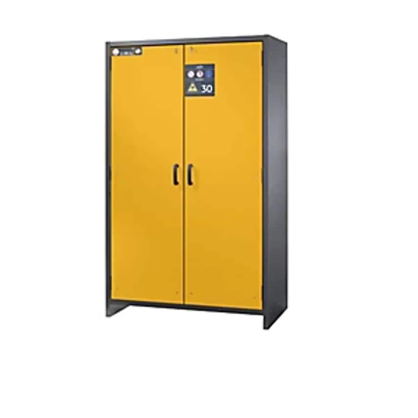 asecos Fire Resistant Hazardous Goods Cupboard - Type 30 - 2-door, 259 Kg, With