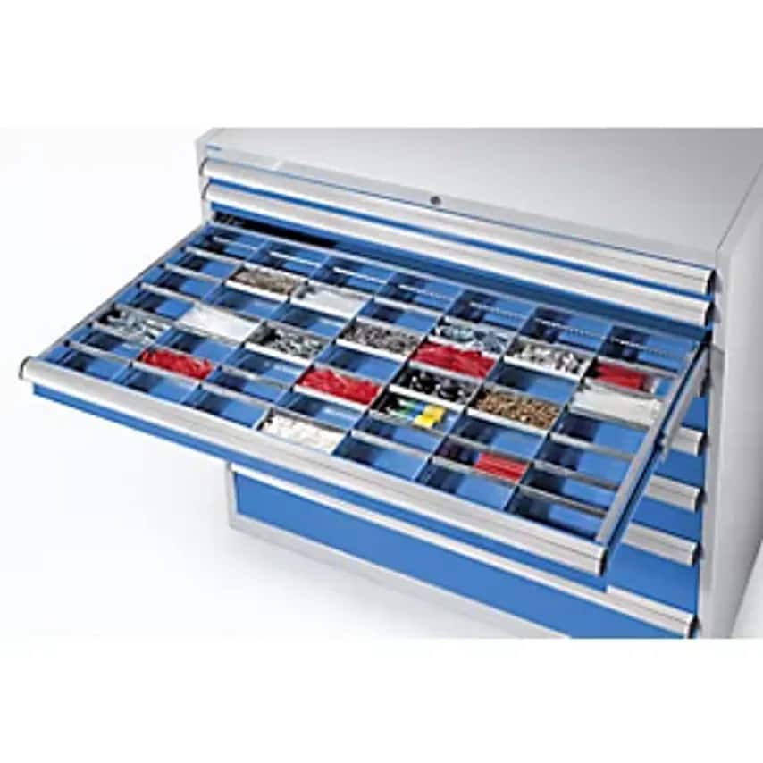 EUROKRAFTpro Drawer Divider Set, 6 Longitudinal Dividers, 7 Cross Dividers, For