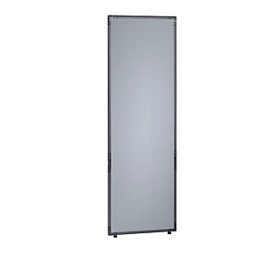 CLIPPER SYSTEM SRL Partition, Felt, Slate Grey Frame, Silver Grey, HxW 1950 X 65