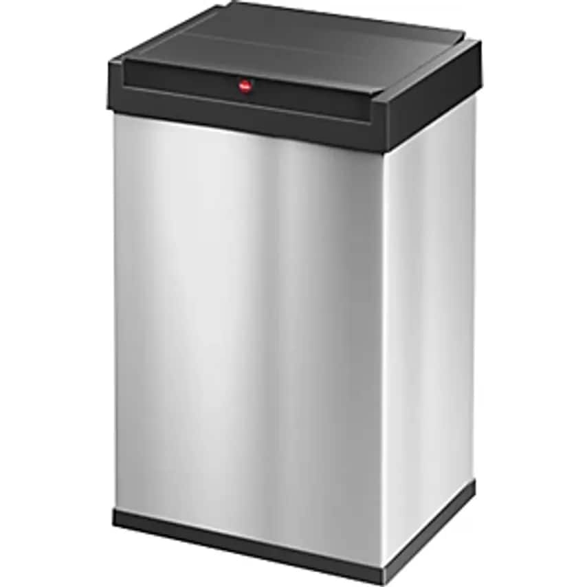 Hailo BIG-BOX SWING Swing Lid Waste Box, Capacity 35 L, Container Stainless Stee