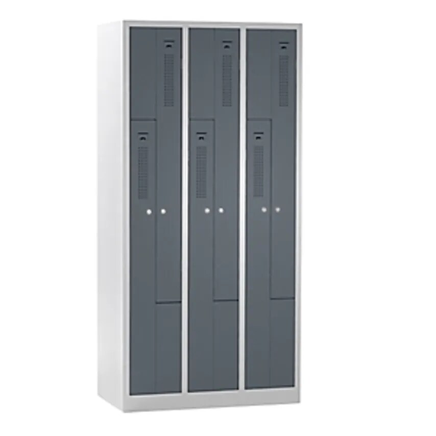 EUROKRAFTpro Z Cloakroom Locker - Width 1185mm - Door Colour Basalt Grey