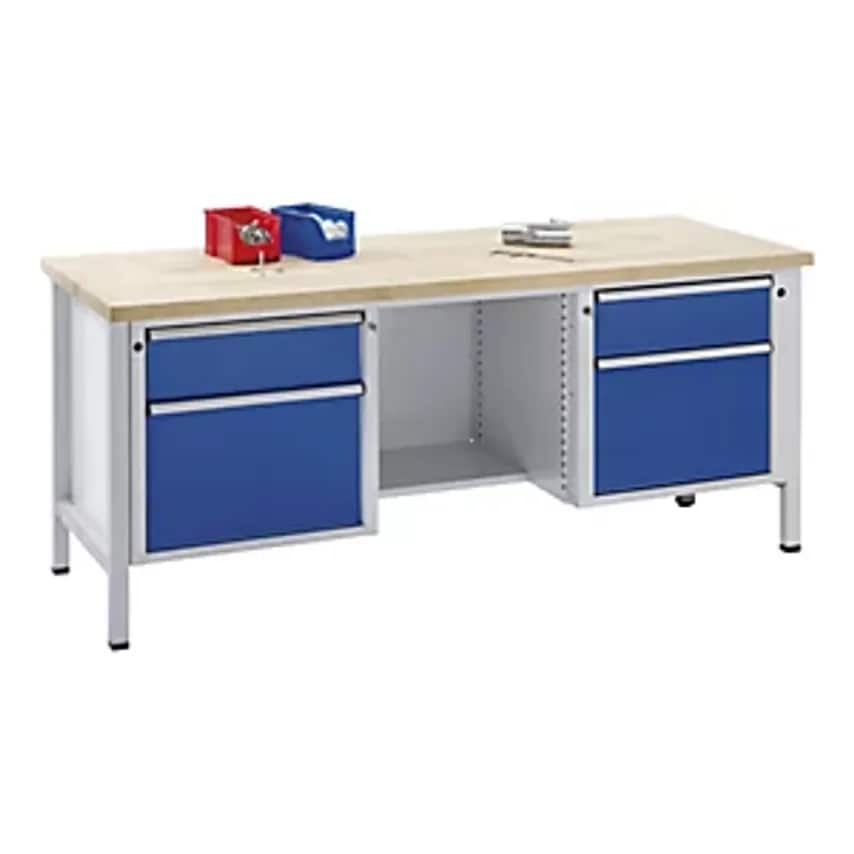 ANTON KESSEL GMBH Workbench - Frame Construction - Drawers 2 X 180mm, 2 X 360mm,