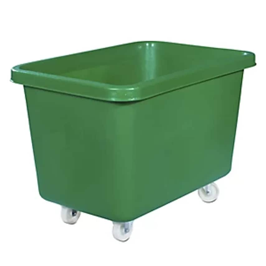 Alpha Paletten & Boxen Mobile Square Polyethylene Containers, Capacit- you get 5