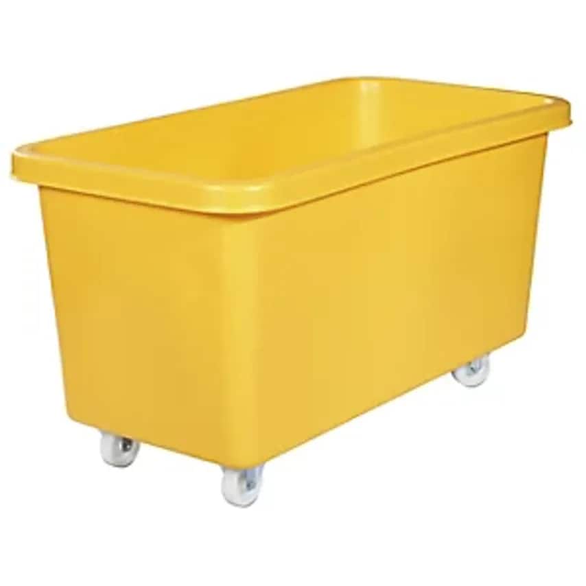 Alpha Paletten & Boxen Mobile Square Polyethylene Containers, Capacit- you get 5