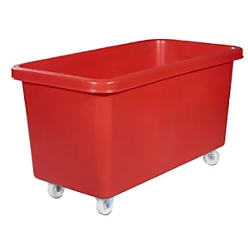 Alpha Paletten & Boxen Mobile Square Polyethylene Containers, Capacit- you get 5