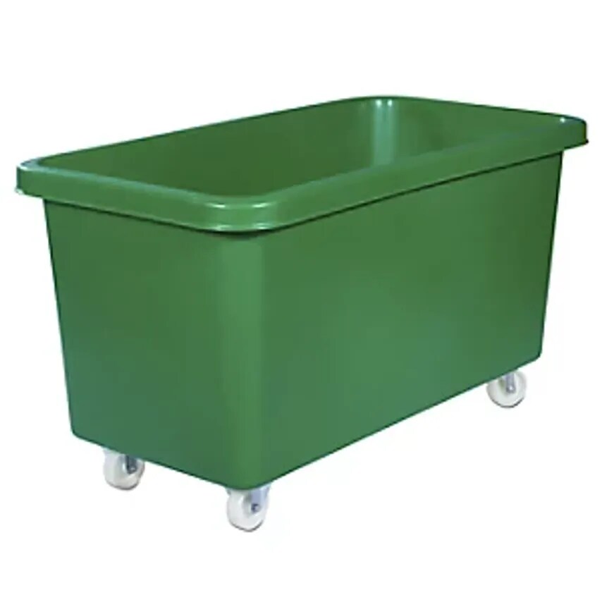 Alpha Paletten & Boxen Mobile Square Polyethylene Containers, Capacit- you get 5