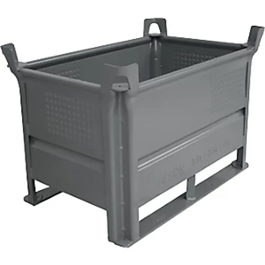 HESON Stacking Container With Runners, LxW 800 X 500mm, Max. Load 50- you get 10
