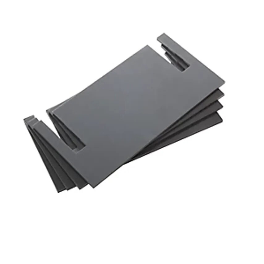 Lista Levelling Plate, PVC, Grey, Pack Of 4, 4mm Thick