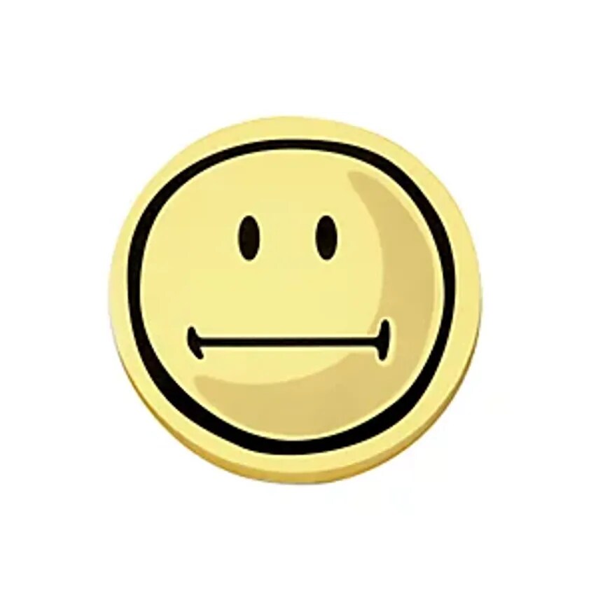 Presentation Cards, Neutral Smiley, Pack Of 500, Ø100mm