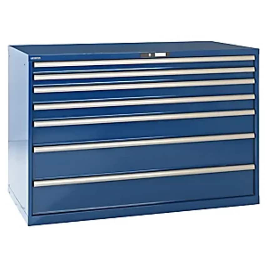 Lista Drawer Cupboard, Sheet Steel, HxW 1000 X 1431mm, 7 Drawers, Max. Load 200