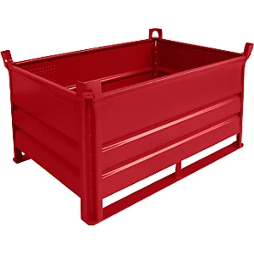HESON Stacking Container With Runners, LxW 1200 X 800mm, Max. Load 10- you get 5