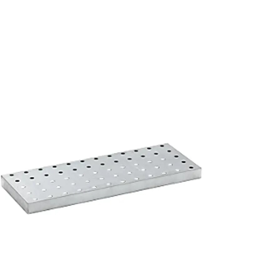 EUROKRAFTpro Perforated Sheet Metal Grate, Zinc Plated, For LxWxH 940 X 370 X 60