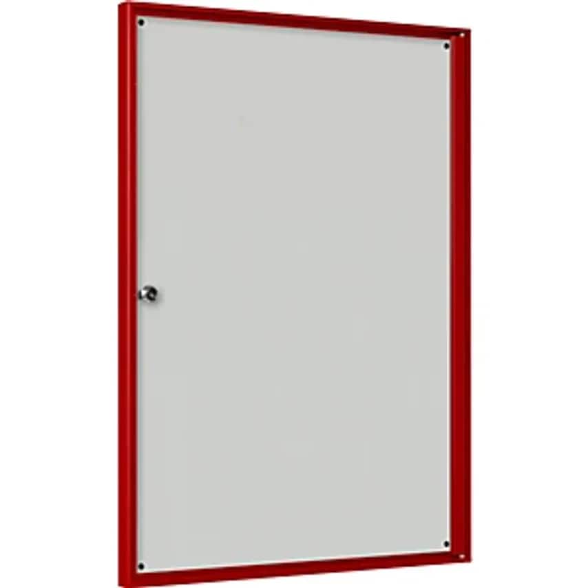 SCHAAR Display Case For Indoor Use, For 2 X 2 A4 Format, Red Frame