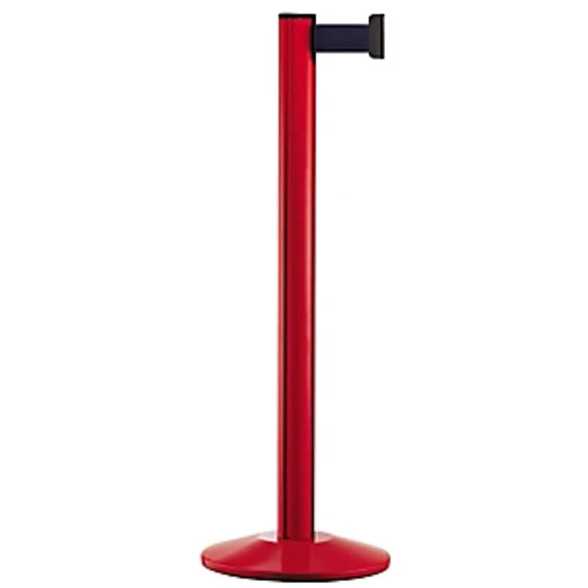 VIA GUIDE Belt Post, Aluminium, Red, Belt Colour Dark Blue