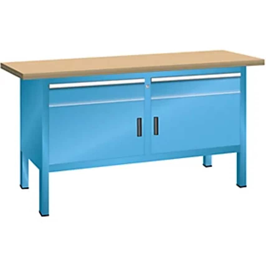 Lista Workbench - Frame Construction - Width 1500mm, 2 Drawers, 2 Doors, Body Li