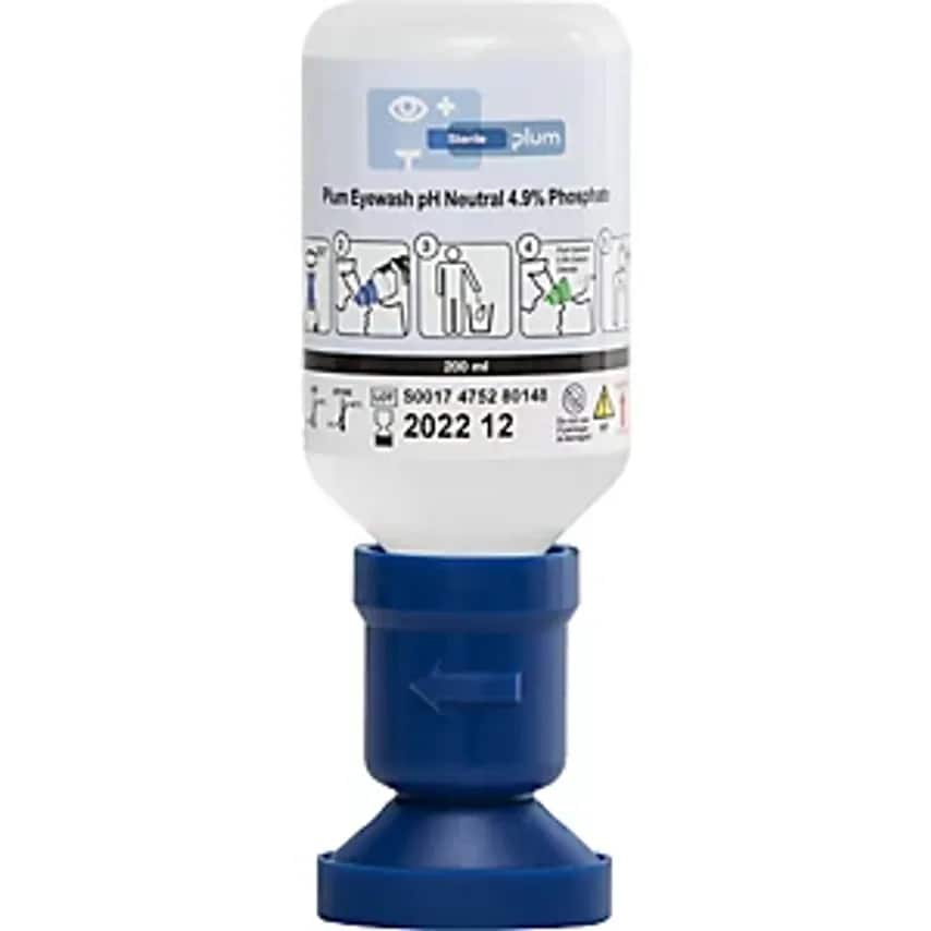 Eye Wash Bottle, With Sterile Phosphate Buffer Solution, Pack Of 3 X 200 Ml