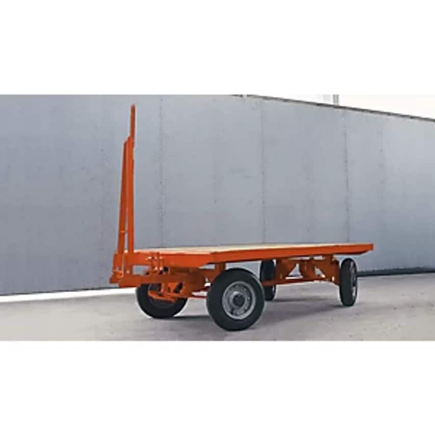 KTS Trailer, 4-wheel Linked Ackerman Steering, Max. Load 3 T, Platform 2.0 X 1.0