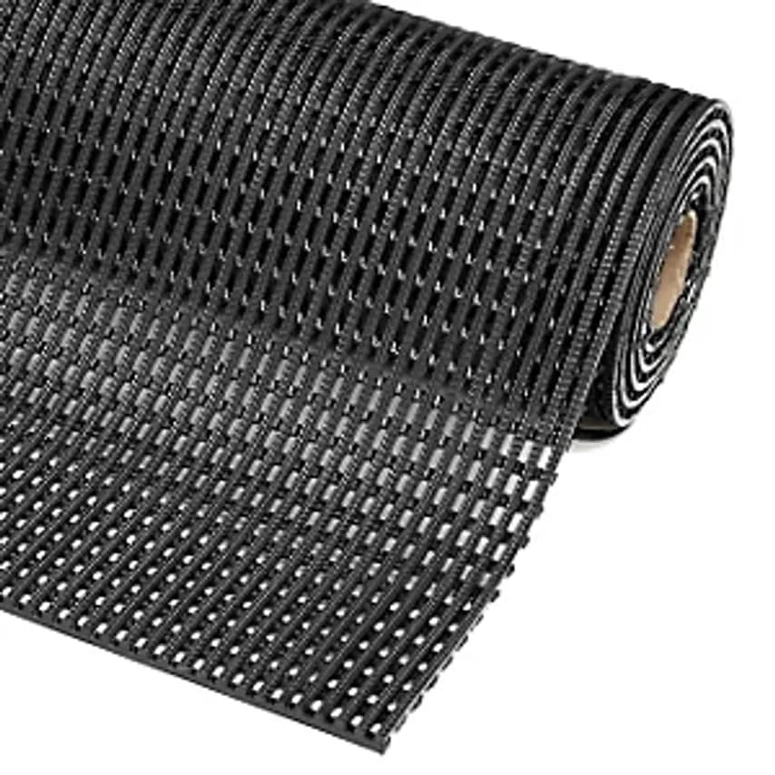 Justrite Flexdek Grid Matting, Width 900mm, Sold By The Metre, Black