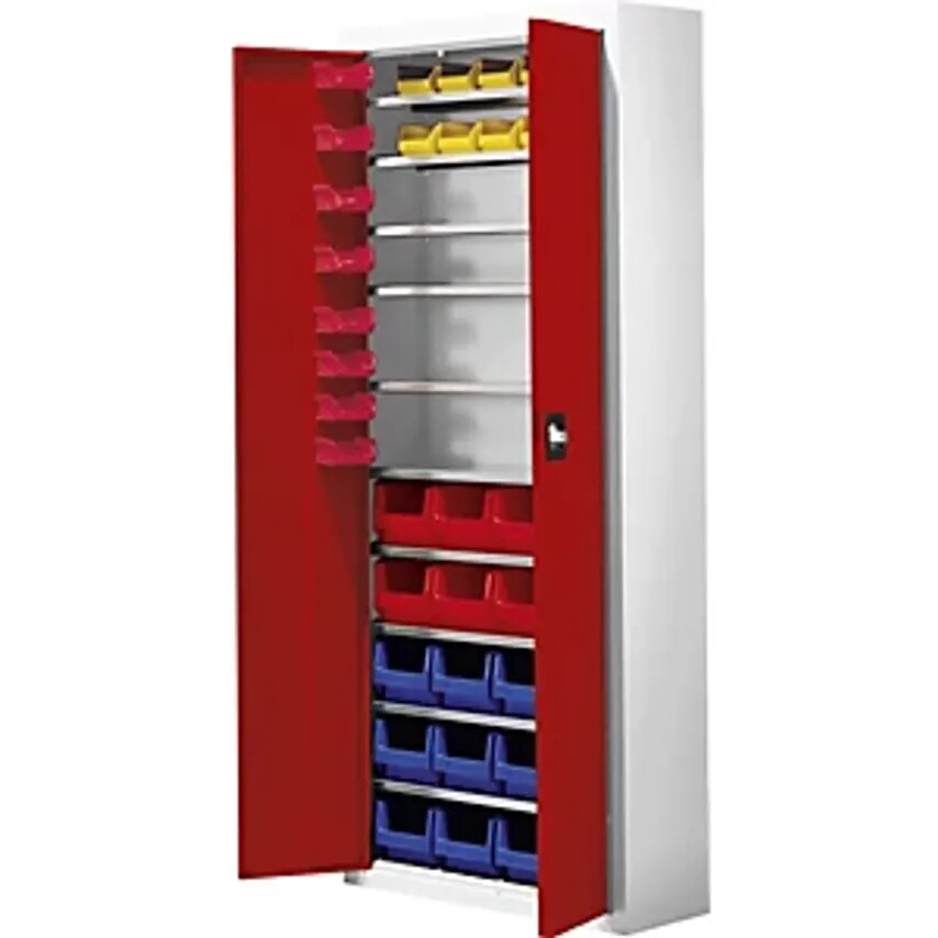 MAUSER Storage Cupboard - HxWxD 1740 X 680 X 280mm - With Open Fronte- you get 3
