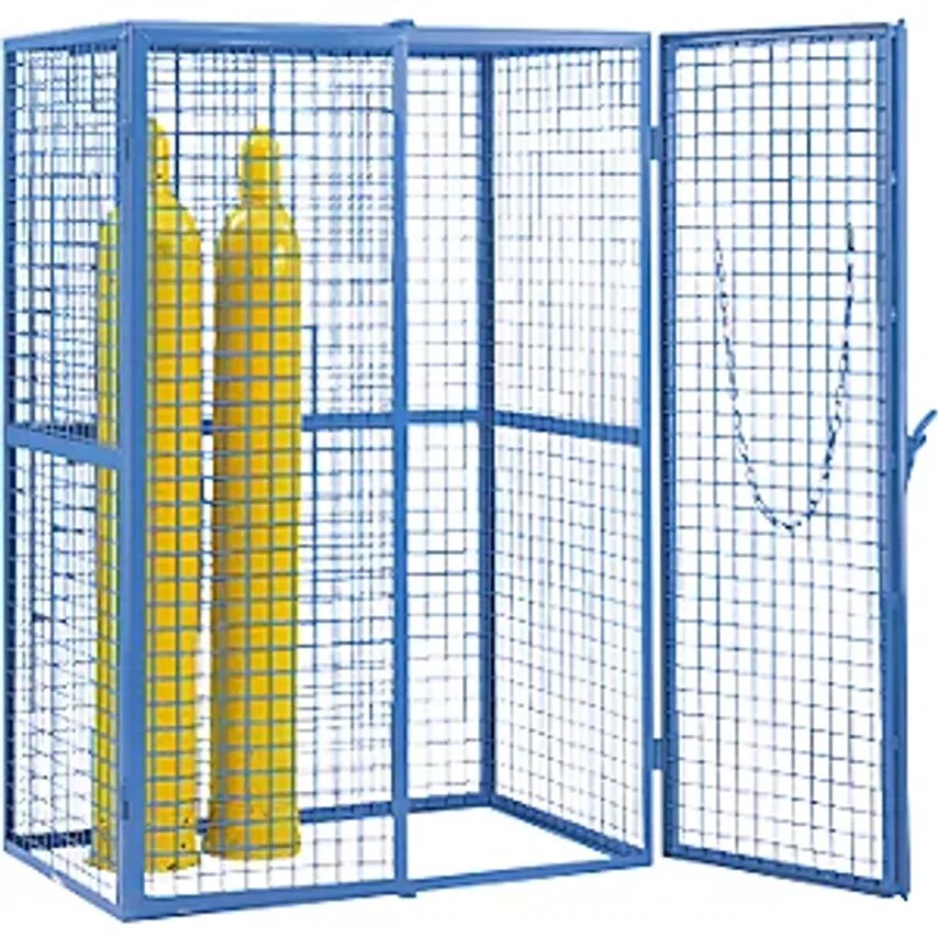 EUROKRAFTpro Gas Cylinder Cupboard, 1850mm High, With Cylinder Securing Chain, L