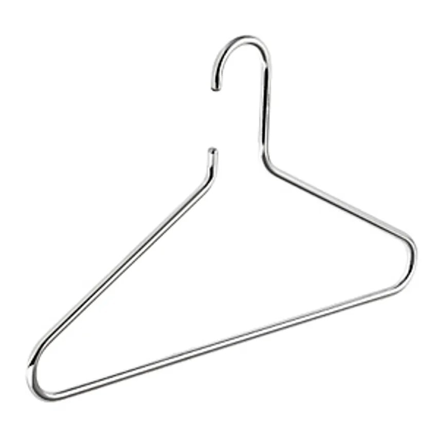 PADOR AGELESS Coat Hanger, Diameter 8mm, Pack Of 4, High Gloss Chrome Plated