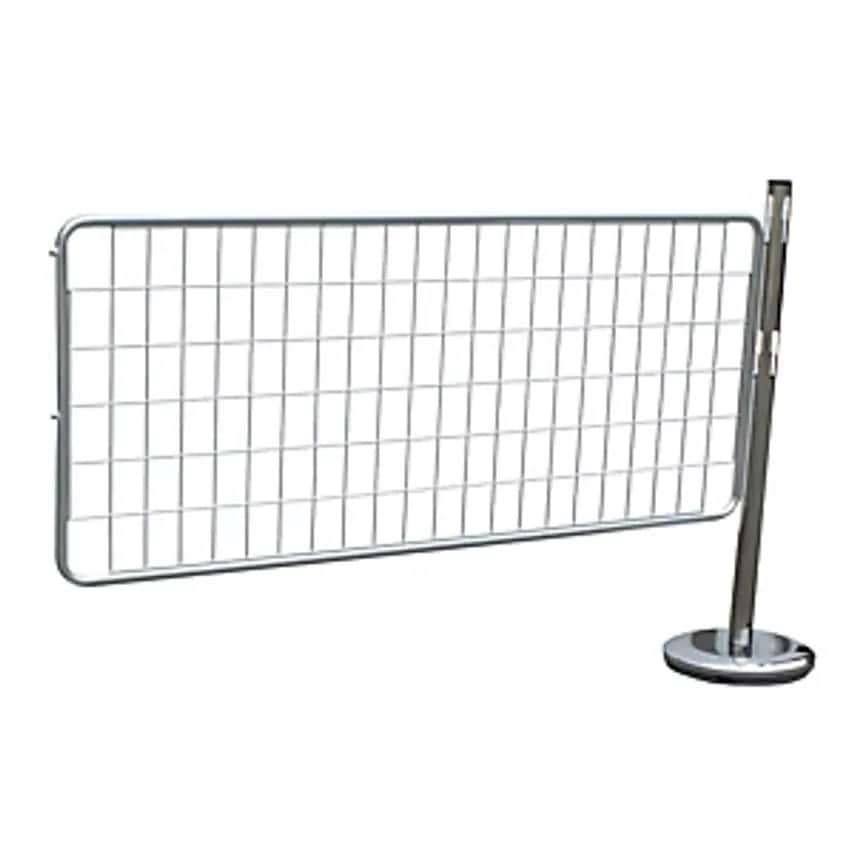 VISO CPN INDUSTRIES Barrier Post Extension Set With Mesh, 1 Post, 1 Mesh Panel,