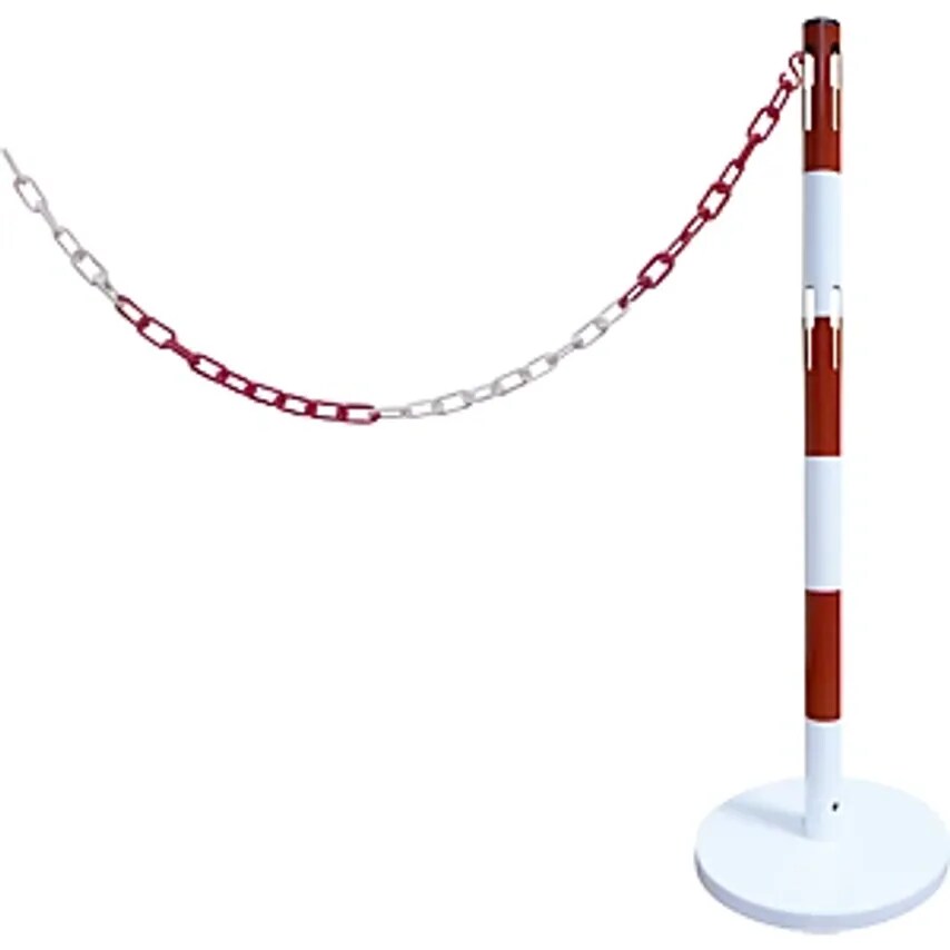 VISO CPN INDUSTRIES Barrier Post Extension Set With Chain, 1 Post, 2.5 M Chain,