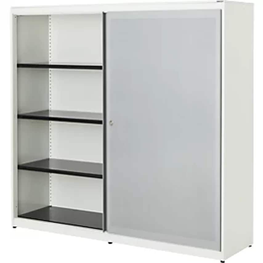 MAUSER Sliding Door Cupboard - Acoustically Effective - Steel Plate, HxWxD 1516