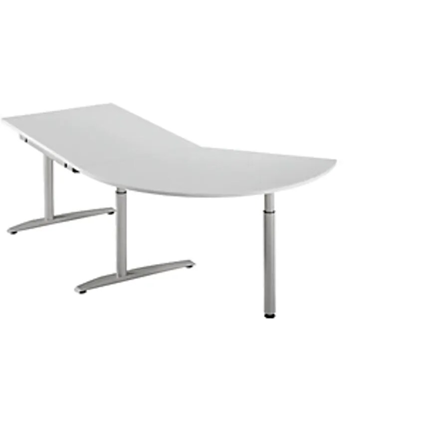 FM HANNA - Add-on Table - Height Adjustable From 680 - 820mm - 3/8 Circle With S