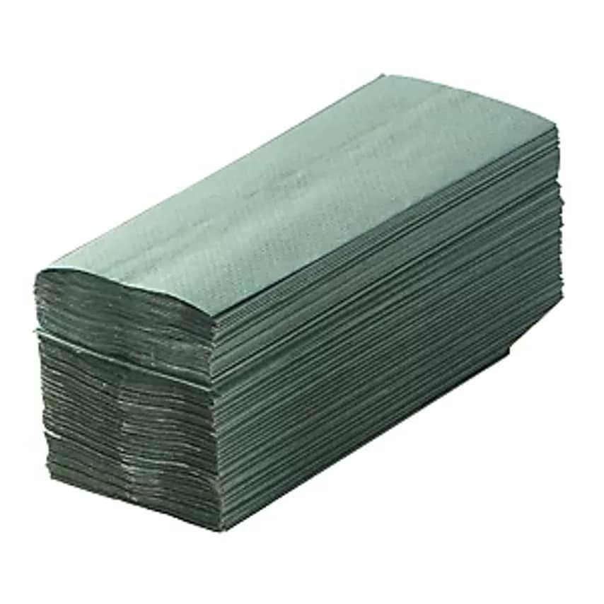 CWS Folded Towels With C Fold, Tissue, Lime Green, Pack Of 3550 Towels