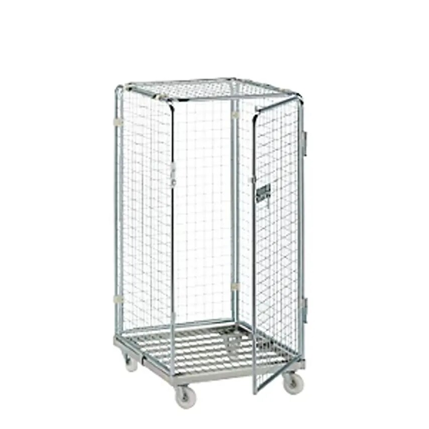 ESB Security Steel Container With Steel Dolly, Without Intermediate Shelf, With