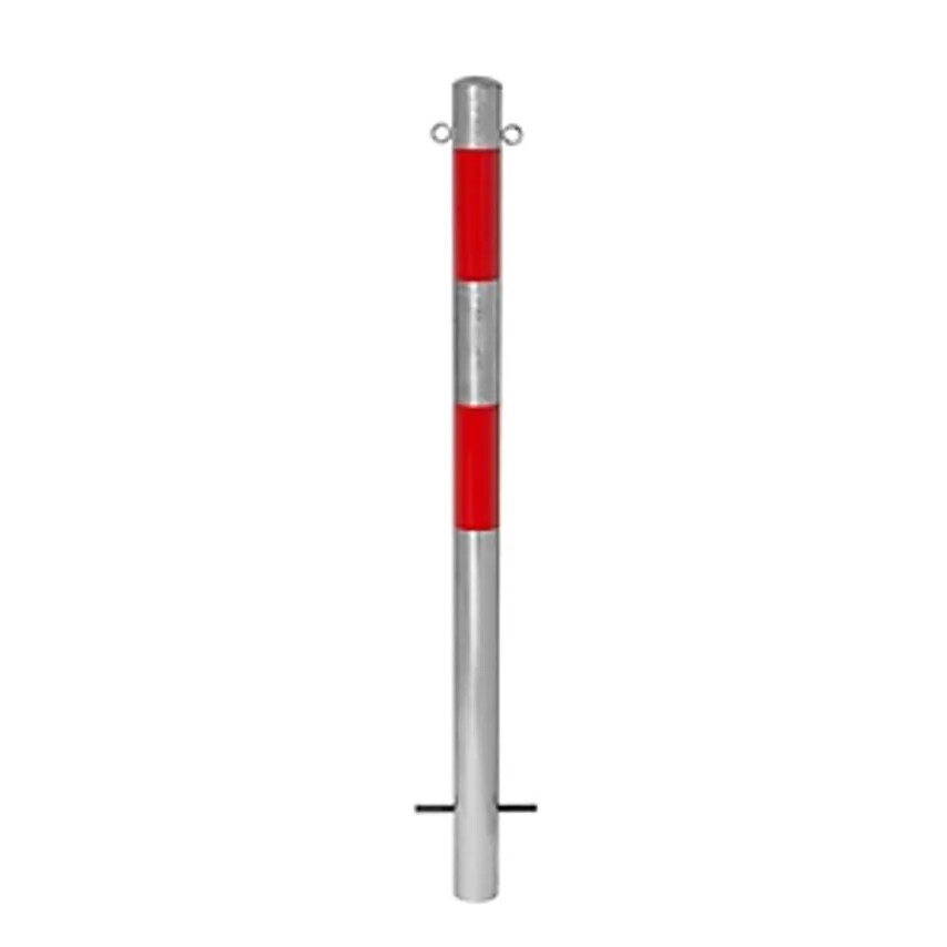 Moravia Barrier Post, For Setting In Concrete, 90mm, Hot Dip Galvanised/Reflecti