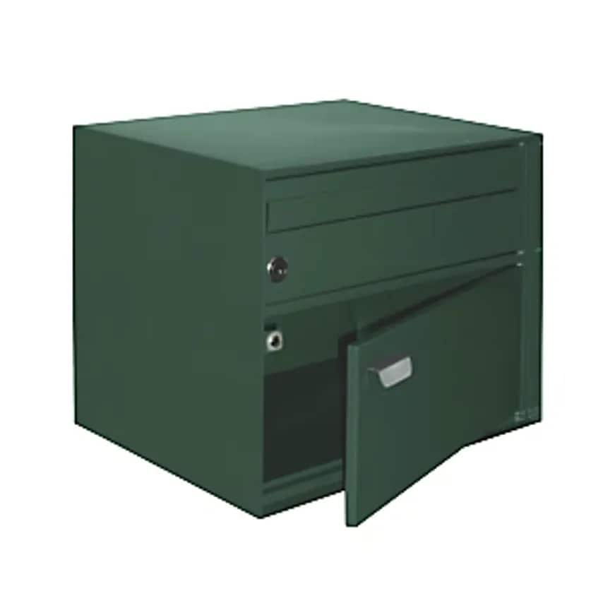 ALLEBACKER-SCHULTE GMBH Letter Box, WxHxD 390 X 315 X 310mm, Sheet Steel, Powder