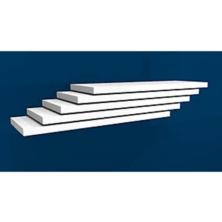 HOFE Shelf, Width 1000mm, Pack Of 5, Depth 400mm, Max. Load 125 Kg, Grey