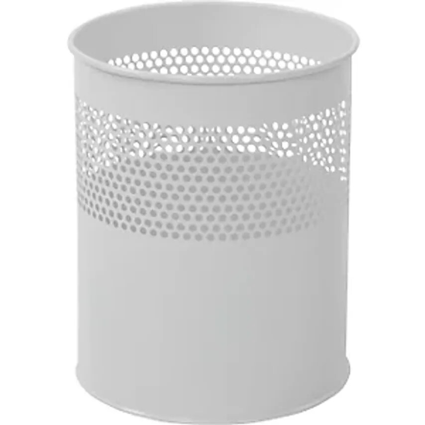 VEPA BINS VEPA BINS Waste Paper Bin, Round, Capacity 15 L, Hx320 X 260mm, White