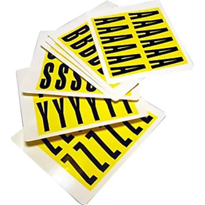 Beaverswood Character Set, Height X Width 56 X 21mm, Self-Adhesive Letters A - Z