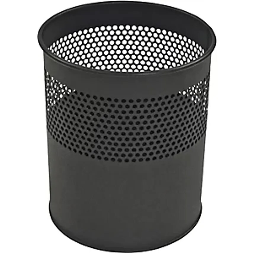 VEPA BINS VEPA BINS Waste Paper Bin, Round, Capacity 10 L, Hx275 X 235mm, Black