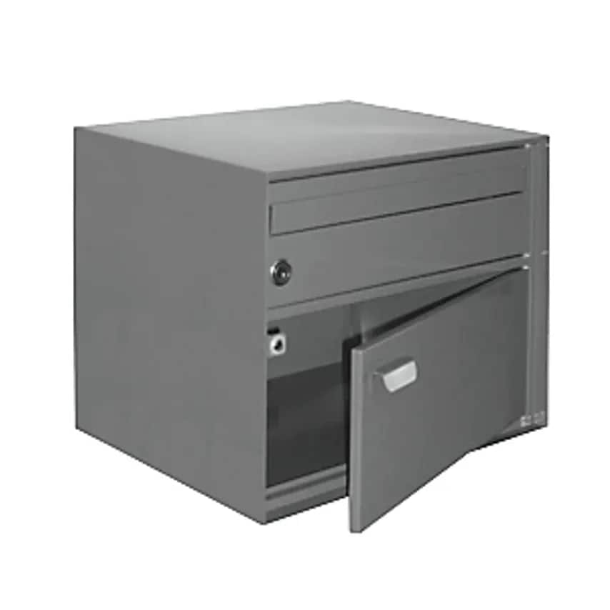 ALLEBACKER-SCHULTE GMBH Letter Box, WxHxD 390 X 315 X 310mm, Sheet Steel, Powder