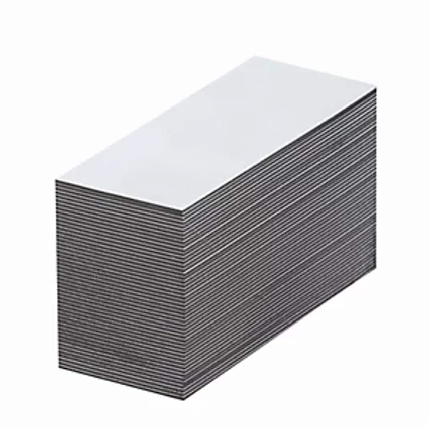 HAAS Magnetic Storage Labels, White, HxW 30 X 80mm, Pack Of 100