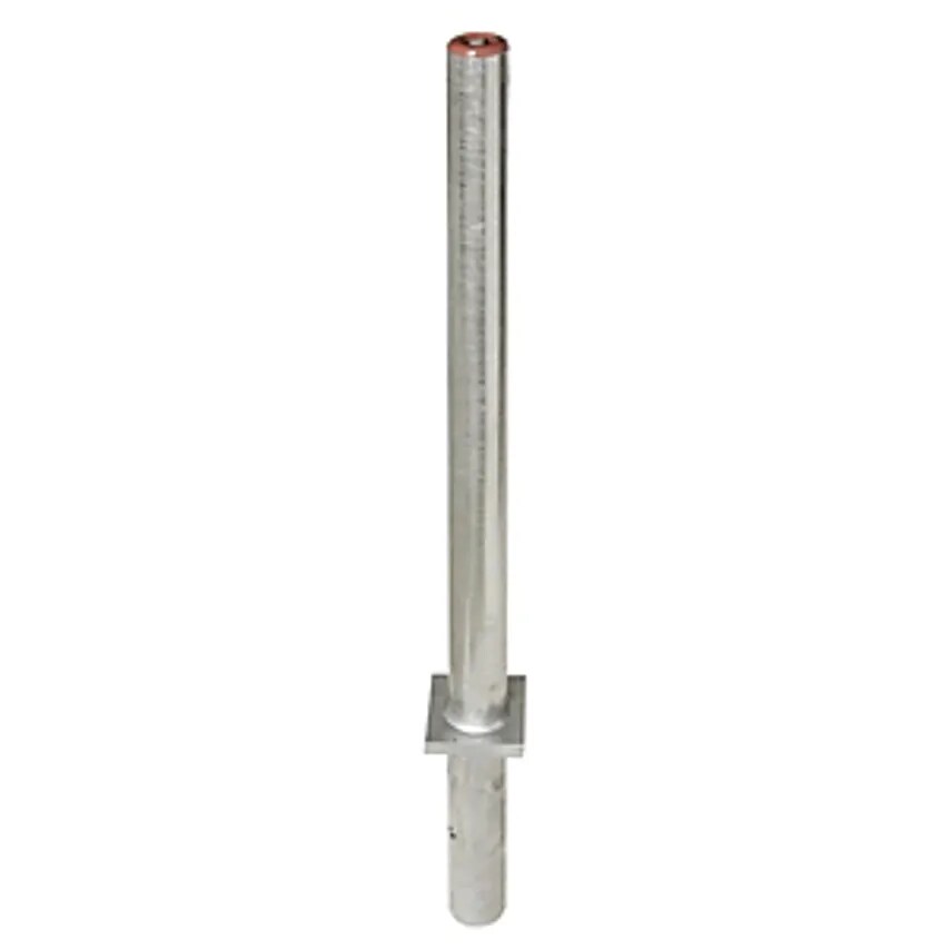 Steel Barrier Posts for Setting In Concrete, Hot Dip Galvanised, 1 Chain Eyelet