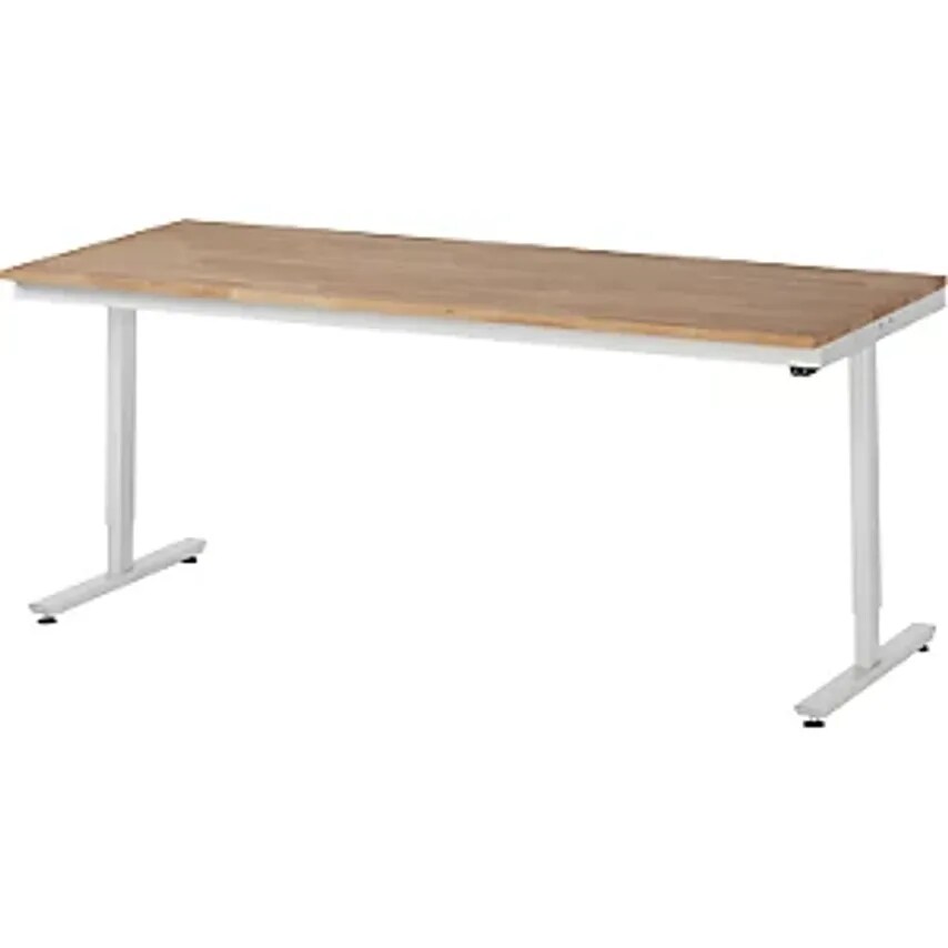 RAU Work Table, Electric Height Adjustment, Solid Beech, Max. Load 150 Kg, WxD 2