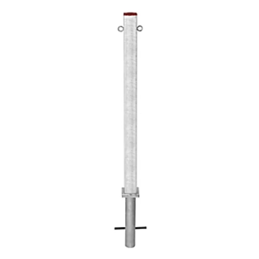 Moravia Barrier Post Steel - For Setting In Concrete - 2 Chain Eyelets