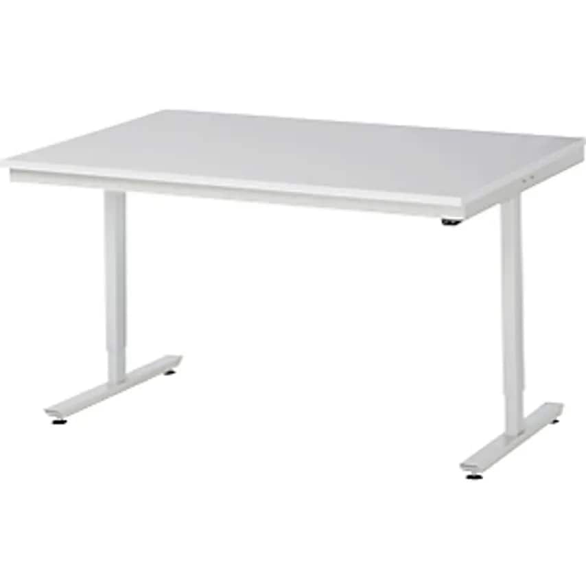 RAU Work Table, Electric Height Adjustment, Melamine Worktop, Max. Load 150 Kg,
