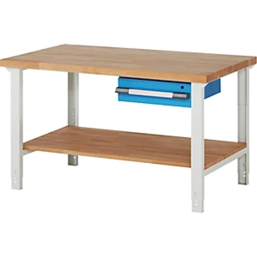 EUROKRAFTpro Workbench, Modular System, 1 Drawer, 1 Shelf, Depth 900mm, Width 15