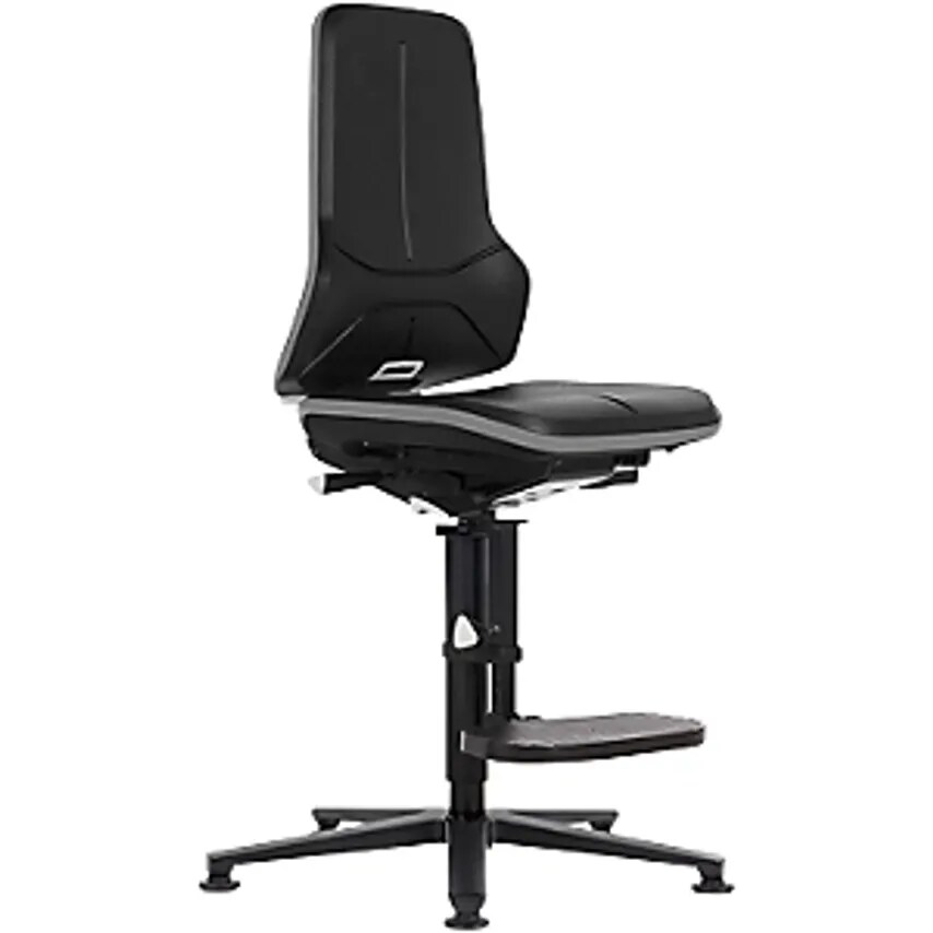 Bimos NEON Industrial Swivel Chair - With Floor Glides And Step-Up - Self-Skinni
